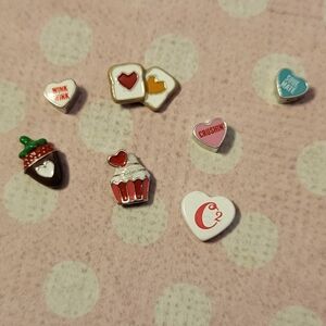 Valentine's Origami Owl Charm Set Of 7
